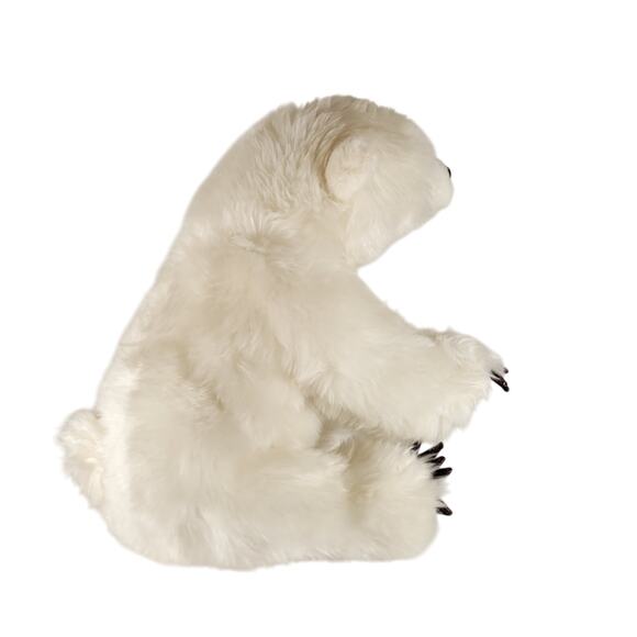 National Geographic Polar Bear Plush 10" White Stuffed Animal Toy with Claws - Picture 8 of 16